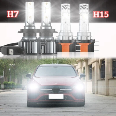 Kit de faros LED 6000K bombillas altas/bajas para Mercedes-Benz CLA250 2014-2016 2019 Foto 1 de 4