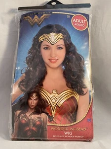 Wonder Woman Wig Justice League Superhero Halloween Adult Costume Accessory - Picture 1 of 2