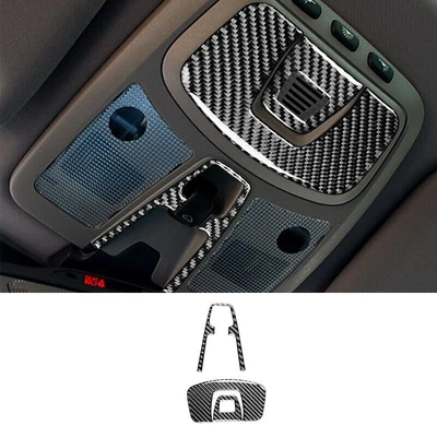 Fit For Volvo XC90 2003-15-2016 Carbon Fiber Front Reading Light Cover Trim 1PC - Image 1 of 4