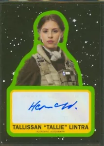 Star Wars JTTROS Autograph Card Hermione Corfield as Talli Lintra GREEN parallel - Picture 1 of 1