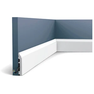 Orac Decor SX172 AXXENT zócalo zócalo zócalo decorativo con canal de cable blanco 2 m - Imagen 1 de 5