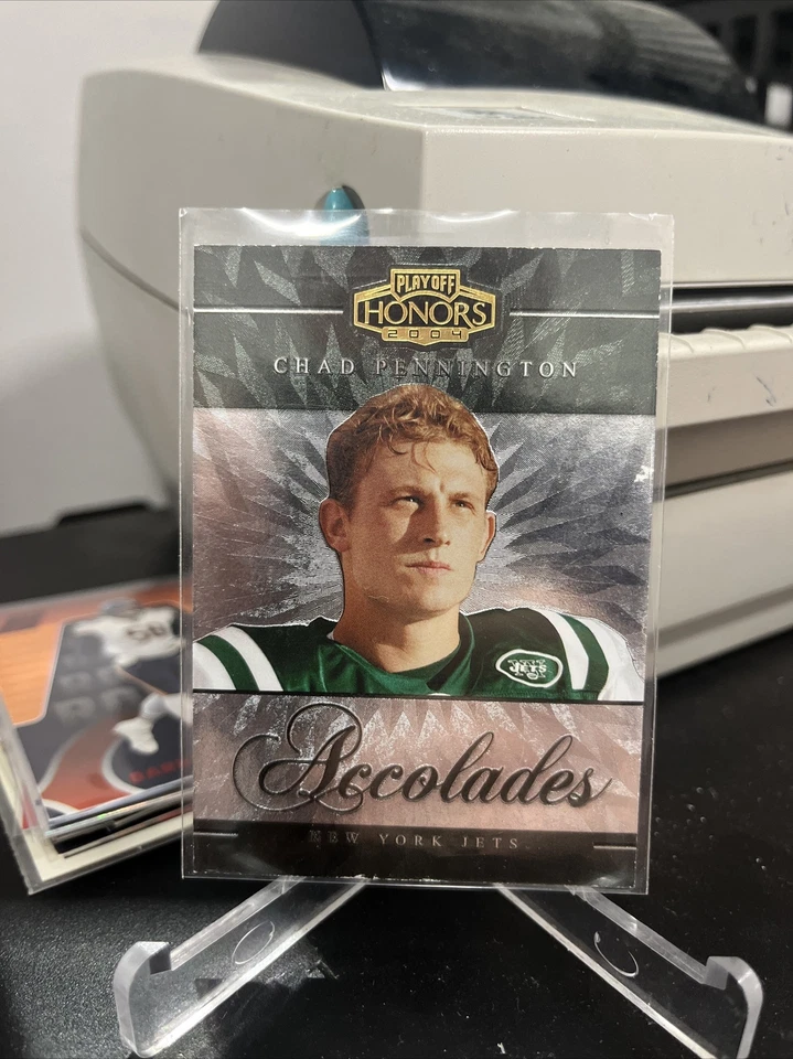 2004 Playoff Honors Accolades Chad Pennington Serial# /1000 Surface Dmg Look**   - Image 1 of 3