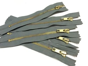 5 chiusure lampo in metallo 14 cm, 5 mm, non divisibili per borse, fai da te e c - Foto 1 di 1