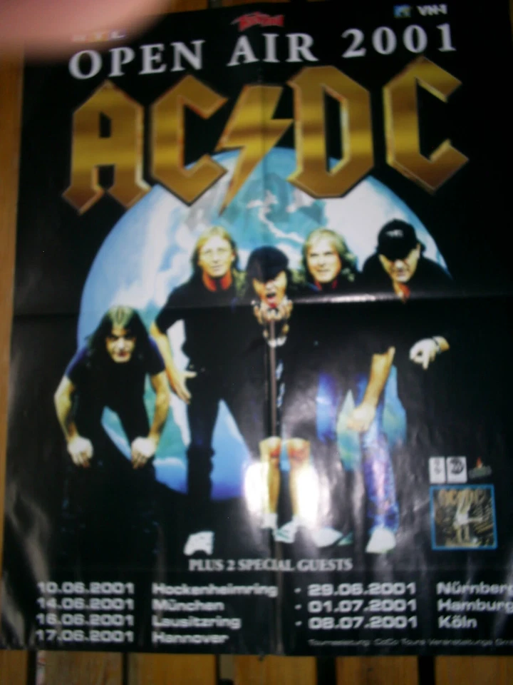 AC/DC OPEN AIR 2001 POSTER - 46cm x 58cm -  RAR - Bild 1 von 1