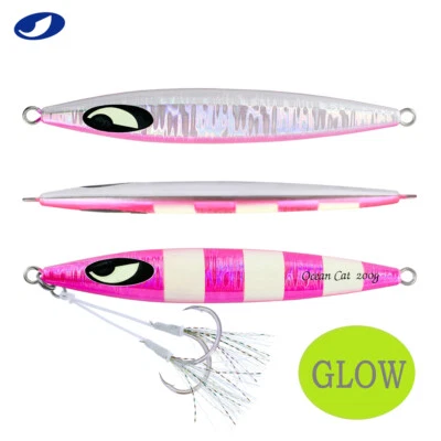 Señuelos de pesca Ocean Cat Jig de lanzamiento lento con gancho circular Foto 1 de 4