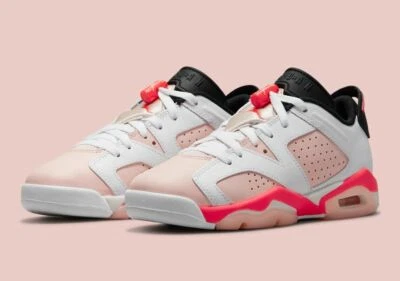 Air Jordan 6 Retro Talla Baja 7Y/WMNS 8.5 Blanco/Atmósfera-Infrarrojo 23 768878-102 Foto 1 de 4