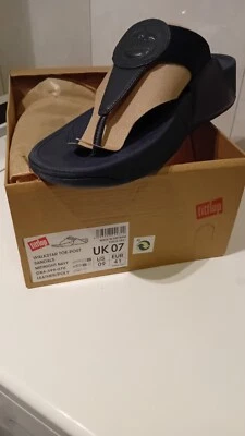 Sandali FITFLOP WALKSTAR TOE-POST Blu Scuro N 41 NUOVI!!! - Imagen 1 de 4