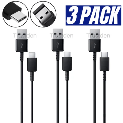 For Samsung Google Android 4FT USB Type C Fast Charger Cable Charging Cord 3Pack - Image 1 of 4
