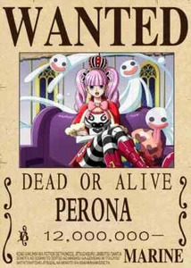 Anime Banner Perona Wanted Flag Large 70x100cm Poster One Piece - Picture 1 of 7