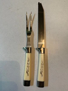 Regent Sheffield Desert Flower Carving knife 2 piece set - Picture 1 of 9