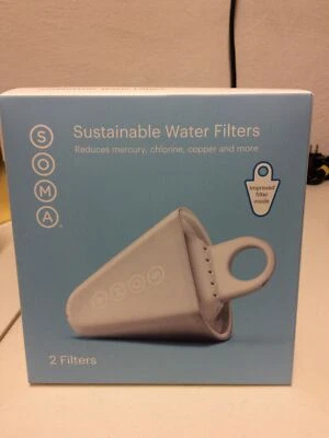 SOMA Sustainable Water Filters Replacement [Pack of 2] BRAND NEW Factory Sealed - Image 1 of 4
