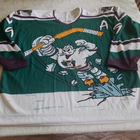 MDF Anaheim Ducks style Paul Kariya Kitted Jersey sz  XL Cover