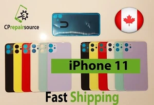 Vitre arrière grand anneau caméra trou cache cadre objectif remplacement pour iPhone 11 - Photo 1 sur 4