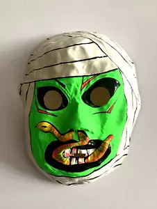 Vintage Halloween Mask Vacuform 1970s 80s Mummy Snake - Bild 1 von 4