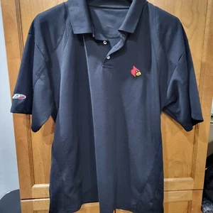 Louisville Cardinals Performance Polo shirt XL extra large black - Picture 1 of 5