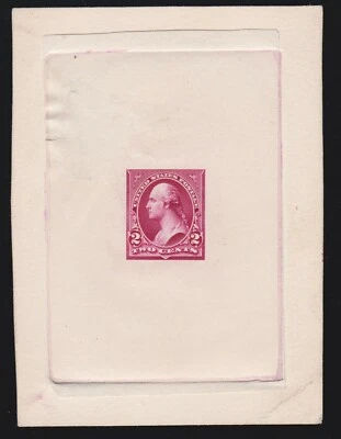 US 252E1 2c Washington Type III Incomplete Essay Die Proof SCV $1000 - Image 1 of 2