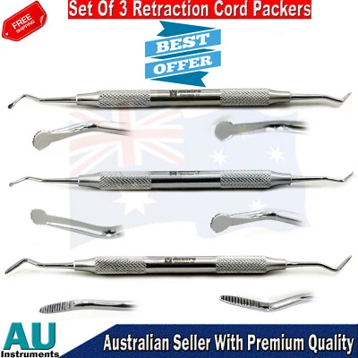 Retraction Cord Packers Dental Placing Gingival Retraction Gum Tissue Surgery CE Foto 1 de 4