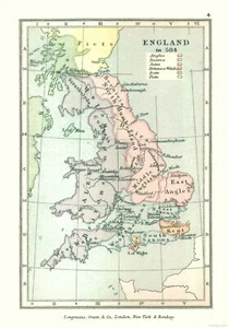 Historic Map - England 584 - Gardiner 1902 - 23 x 32.84 - Vintage Wall Art - Picture 1 of 20