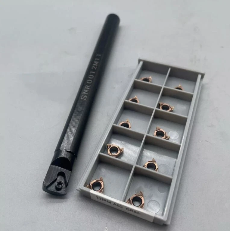 12mm SNR0012M11 Threading Turning Tool Holder Boring Bar + 11IR A60 Carbide Inse - Image 1 of 4