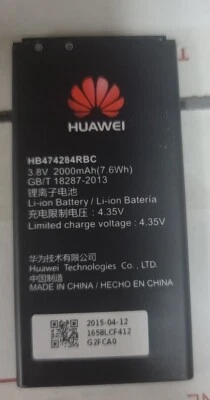 正品替换电池 适用于华为 Ascend Y5 Y550 Y625 Y635 Y538 HB474284RBC — 第 1/3 张图片
