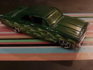 HotWheels '66 Chevy Nova - Green - approx 1:64 Die-cast Car - Picture 1 of 2