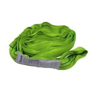 Indusafe 4FT Endless Round Sliing, 5,300 lbs Green Polyester Round Sling - Picture 1 of 14