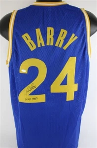 Rick Barry "HOF 1987" Signed Golden State Warriors Jersey (Schwartz Sports COA) - Picture 1 of 5