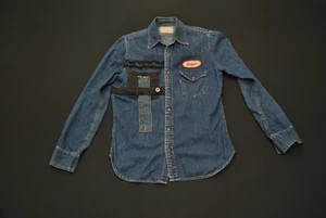 Spenny Lane Custom Levi's Jean Shirt Denim Women Medium 8725ES - Picture 1 of 7