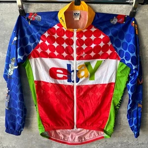 RARA Chaqueta Jersey Voler Ebay Promo Térmica Ciclismo Bicicleta Carreras Talla L - Imagen 1 de 14