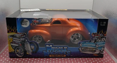 Muscle Machines 1/18  41 Willys Coupe Orange / Copper Too Cool - Image 1 of 4