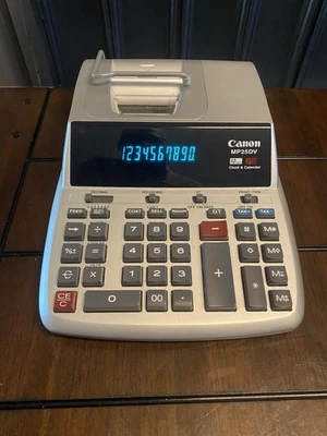 Canon MP25DV 12 Digit 2 Color Adding Machine W/clock & Calendar  - Image 1 of 4