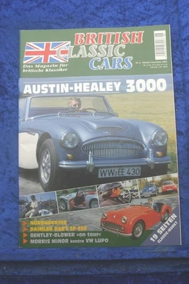 British Classic Cars 6/03 Austin Healey 3000 Bentley Blower Morris Minor Dart B - Immagine 1 di 2