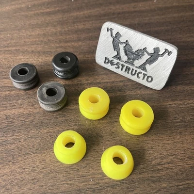 Bujes prototipo placa camiones monopatín DESTRUCTO de colección años 80 SCHMITT STIX Foto 1 de 4