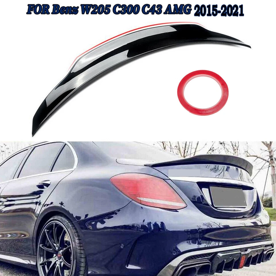 Alerón trasero estilo PSM para Mercedes Benz W205 C300 C43 AMG 2015-2021 Foto 1 de 4