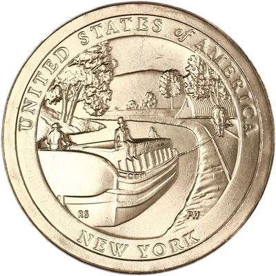 2021 P Innovation New York Erie Canal Dollar BU - Image 1 of 4