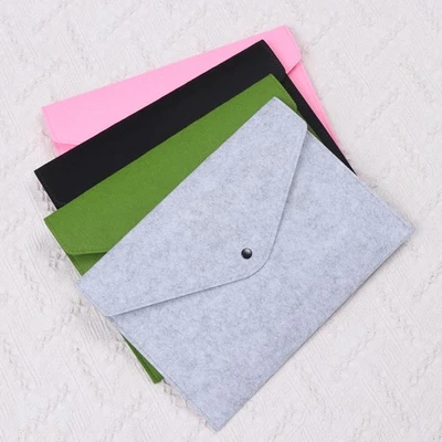 4PCS A4 File Folders Felt Folder Document Folders Portable Felt Holders - image 1 of 4