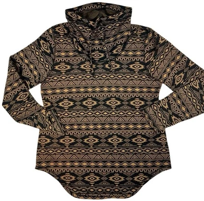 KAVU Sudadera Pullover Grande Estampado Azteca Cordón Capucha Cuello Foto 1 de 3