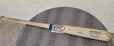 Bate autografiado usado Shawn Green Game 2000-2004 Los Angeles Dodgers certificado de autenticidad JSA Foto 1 de 4