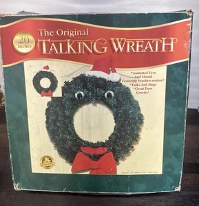 The Original Talking Wreath Gemmy Animated Christmas 1997 - Bild 1 von 5