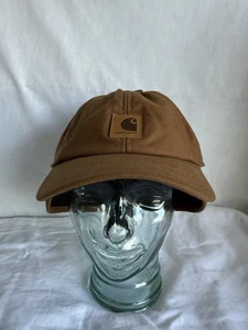 Carhartt - Brown Canvas Ear Flap Hat Cap - Sz L/XL (A199 BRN) NWT - Picture 1 of 6