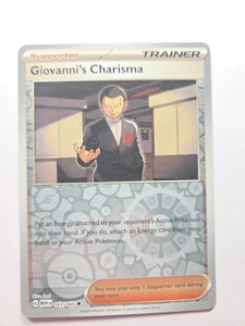 Giovanni's Charisma Reverse Holo 161/165 Scarlet & Violet 151 Pokemon Card Nm - Picture 1 of 2