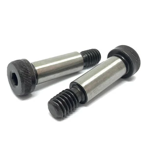 1/4" x 2-3/4" x #10-24  Allen Alloy Shoulder Bolts Black Oxide (Choose Qty) - Picture 1 of 6