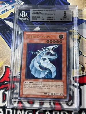 Yugioh BGS 8 Cyber Dragon CRV-EN015 1st Edition Ultimate Rare - Image 1 of 4