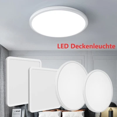 LED Deckenlampe Deckenleuchte Panel Schlafzimmer Bad Wohnzimmer Flur lampe IP44 - Bild 1 von 4