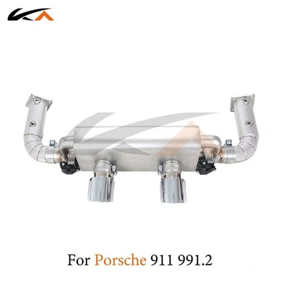 Escape KA Catback para Porsche 911 991.2 3.0T sección trasera acero Foto 1 de 4