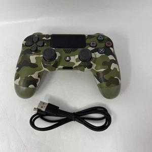 Tested Sony CUH-ZCT2U Wireless DualShock Controller Playstation 4 PS4 Green Camo - Picture 1 of 10