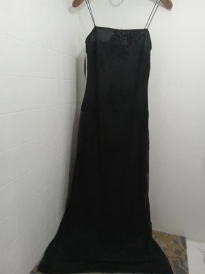 Maxi Vestido Vintage Rampage Malla Superposición Talla 3 Semi Formal Y2k Años 90 Baile de graduación Vestido Foto 1 de 4