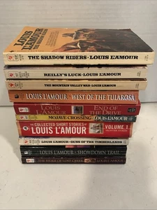 Lot Of 10 Louis Lamour Paperbacks Some Vintage - Picture 1 of 11