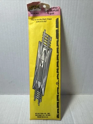 Vintage Atlas USA HO #49 Dead-End Uncoupler Brass Rails Code 100 NIP NOS Sealed - Image 1 of 2