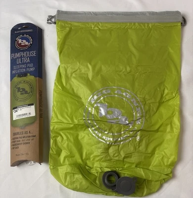 Big Agnes - Bomba de inflado Pumphouse Ultra Sleeping Pad, verde lima/totalmente nueva  Foto 1 de 4